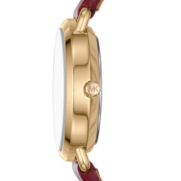 NWT MICHAEL KORS Women\'s Petite Portia Leather MK2751 Watch main image 6